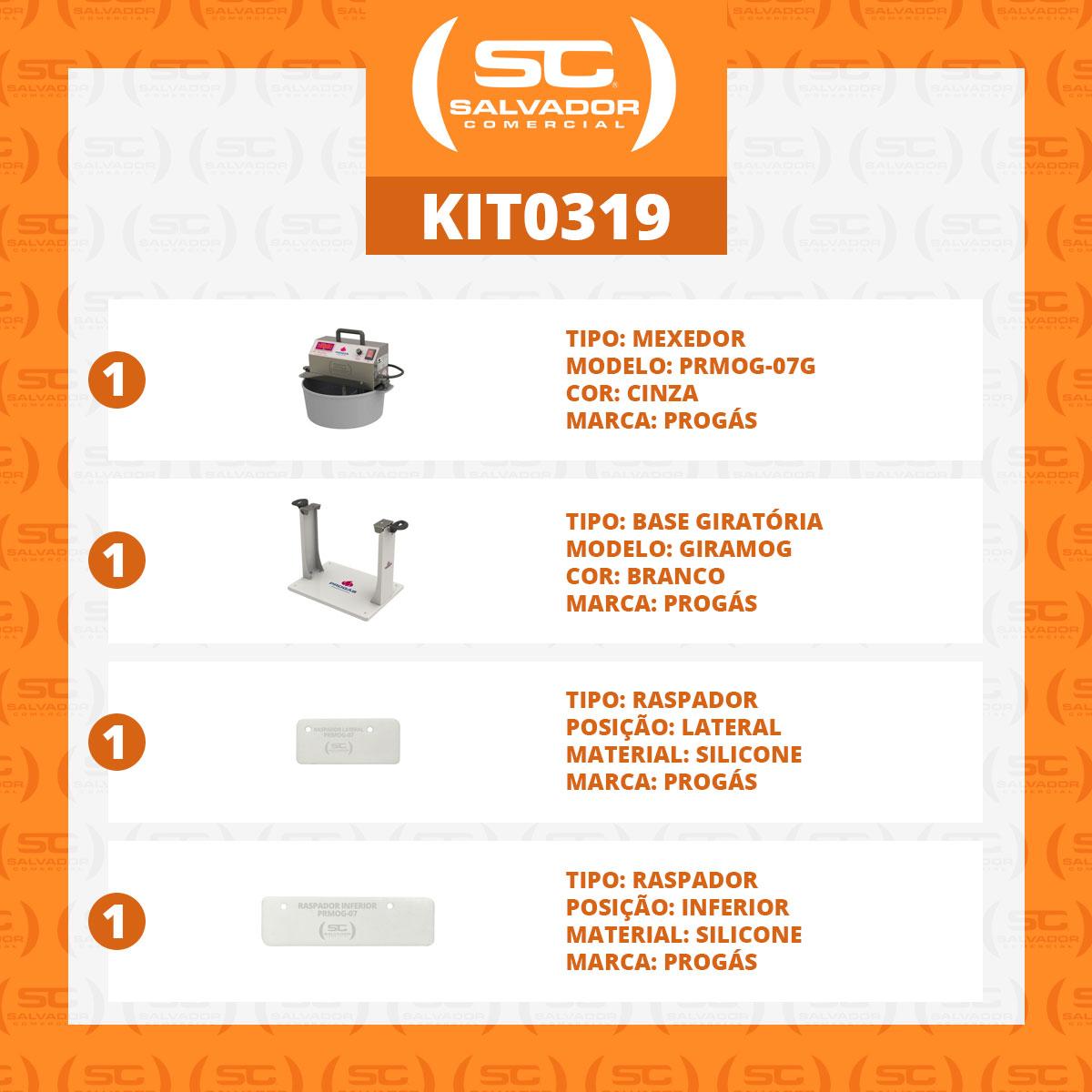 Misturador industrial para brigadeiro Progás PRMOG-07 a gás bivolt 7 litros