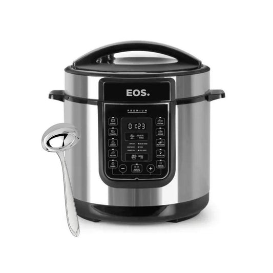 Panela elétrica EOS 6L com concha inox Tramontina para cozinha prática e moderna