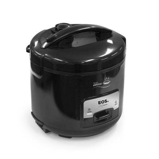 Panela elétrica EOS 10 xícaras preta 220V vista lateral