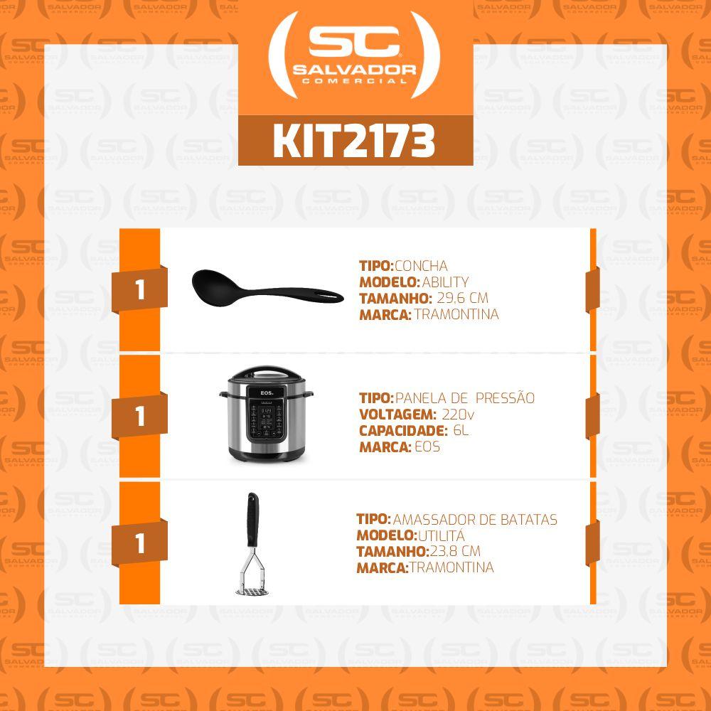 Kit Panela Digital EOS com Amassador Tramontina Inox