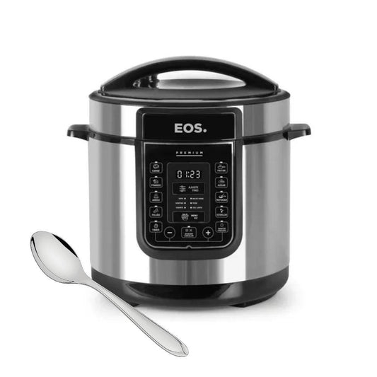 Panela elétrica digital EOS 6L com colher de arroz Tramontina inox