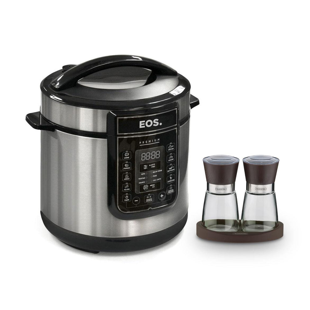 Panela de pressão elétrica EOS com moedor Tramontina 220V