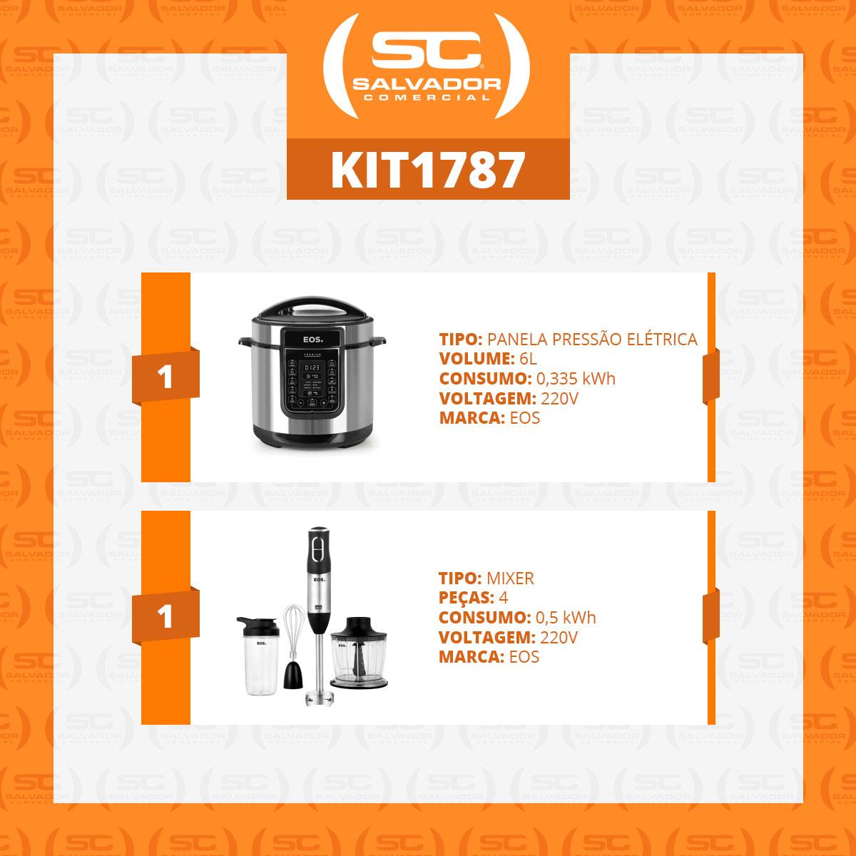 Panela elétrica de pressão EOS EPP60DI 6L com mixer EMX02 inox 220V