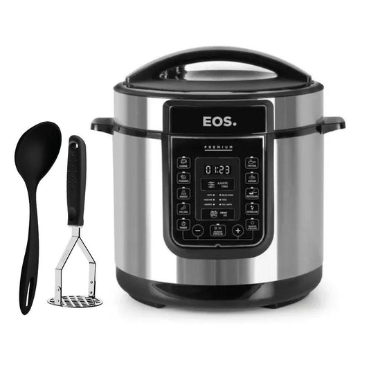 Panela de Pressão Elétrica Inox 6L EOS com visor digital