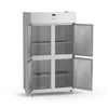 Refrigerador comercial inox 4 portas para resfriados com controle digital e alta durabilidade.