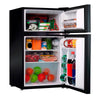 Refrigerador duplex pequeno preto EOS 88L 220V