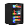 Refrigerador expositor vertical 106 litros Metalfrio preto 220V com porta de vidro
