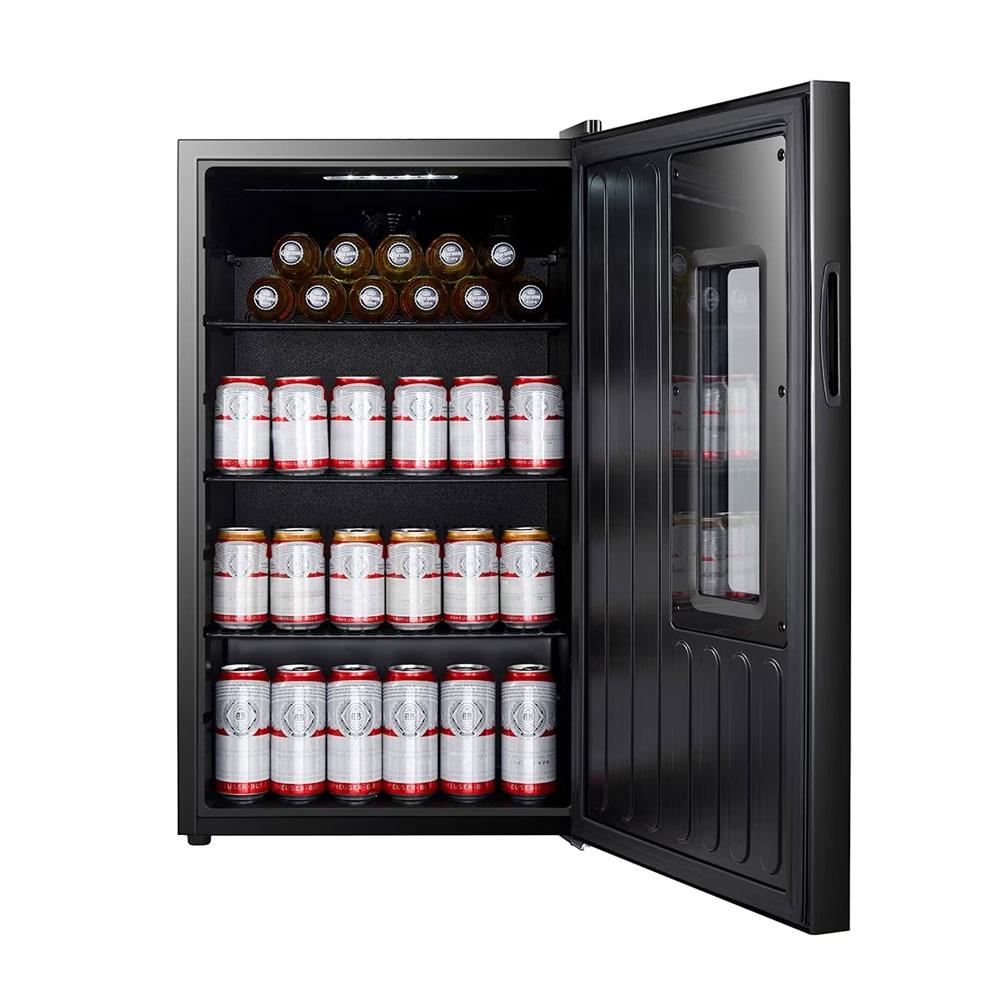 Visa Cooler EOS Black 127V com vidro antiembaçante e temperatura ajustável