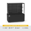 Vitrine refrigerada preta com ar forçado para confeitaria modelo CVTR Refrimate
