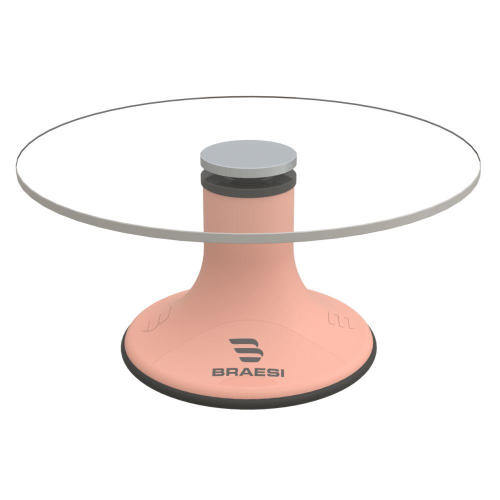  Bailarina giratória profissional para bolos BLB 300 Rosa Braesi