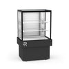 Balcão refrigerado para confeitaria 75cm com sistema de ar forçado e controle de temperatura.
