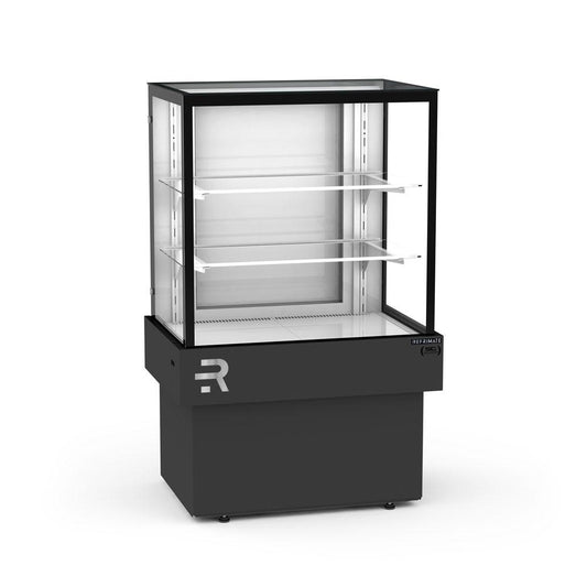 Balcão refrigerado para confeitaria 75cm com sistema de ar forçado e controle de temperatura.
