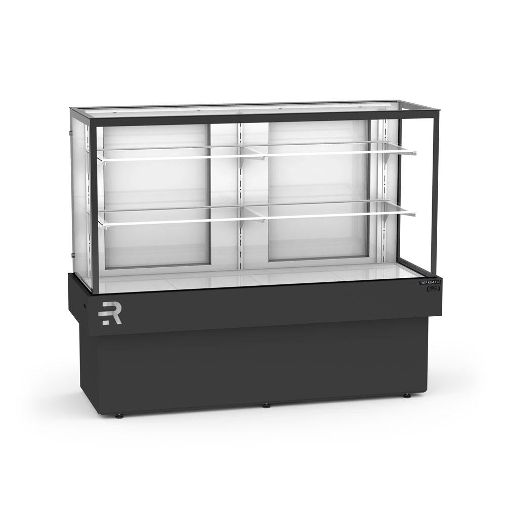 Balcão refrigerado para confeitaria Vanguard Plus em exposição com doces frescos