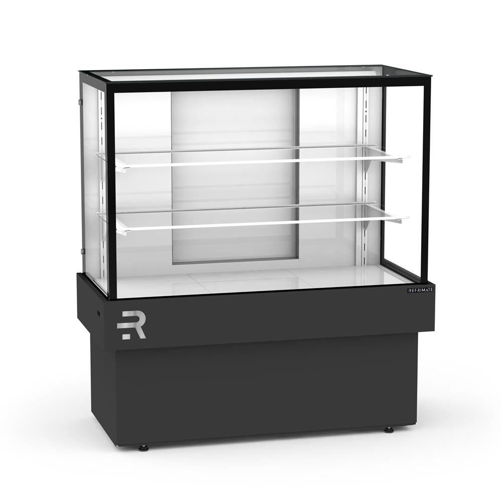 Expositor seco para padaria e confeitaria com gabinete em aço galvanizado resistente