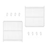 Kit prateleiras brancas Metalfrio com 8 ganchos para modelos Visa VN50 VB52 VF50