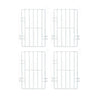 Kit de separadores aramados para cestos de freezer Metalfrio branco