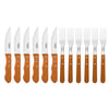 Kit - Jogo de Churrasco Inox 12 Peças Dynamic + 1 Panela Wok 3,3L 28cm Vermelha - Tramontina