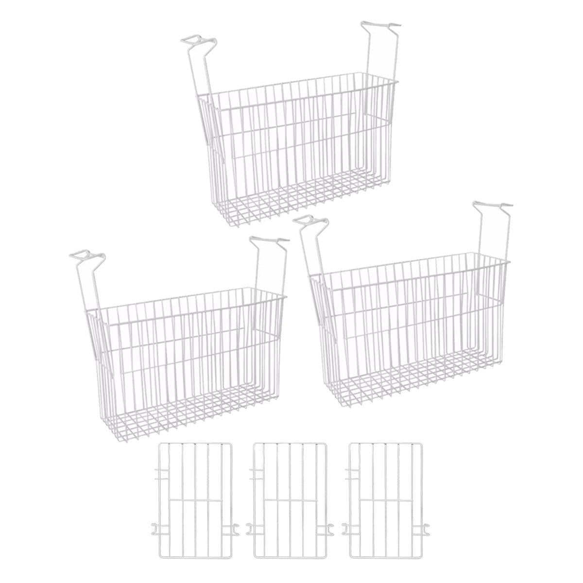 Kit organizador Metalfrio com 8 cestos e separadores para freezer