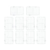Kit com 10 separadores aramados para cesto freezer branco Metalfrio, ideal para organização eficiente.