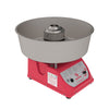 Equipamento profissional para algodão doce Braesi ADB-02 G2 com avisos de segurança e selos de conformidade, ideal para uso comercial seguro.