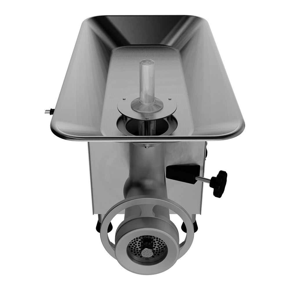 Máquina de Moer Carne Skymsen PSP-98m, com pré-corte e voltagem 220V, para um processamento rápido e uniforme.