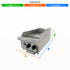 Medidas da chapa bifeteira Venâncio PCM038G a gás, ideal para cozinhas profissionais e industriais