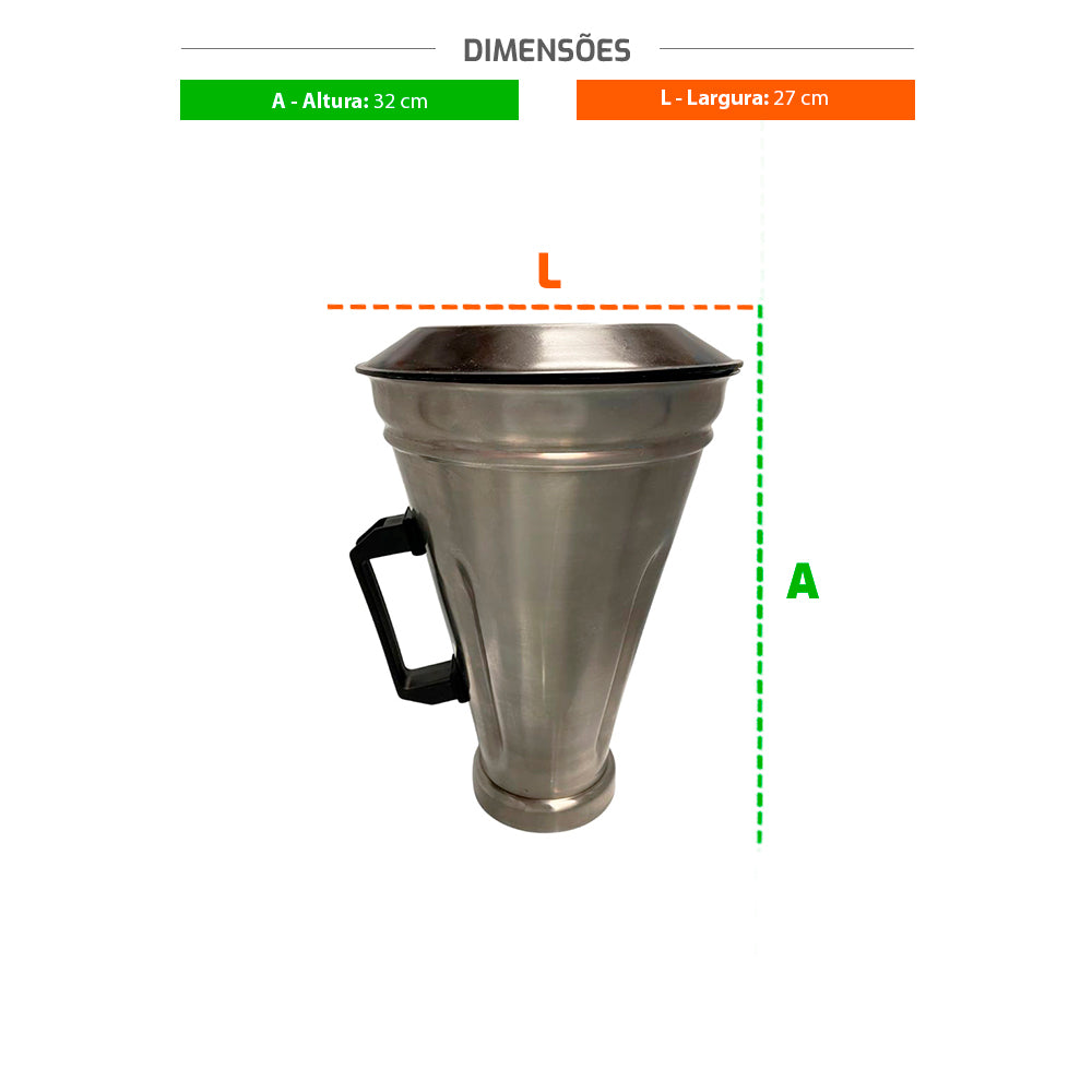 SEMINOVO - Copo Inox Liquidificador Alta Rotacao 3,5l Lar.4 - Metvisa