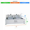 SEMINOVO - Fritador Elétrico Retangular Óleo 2 Cubas SFE212 127V - Venâncio