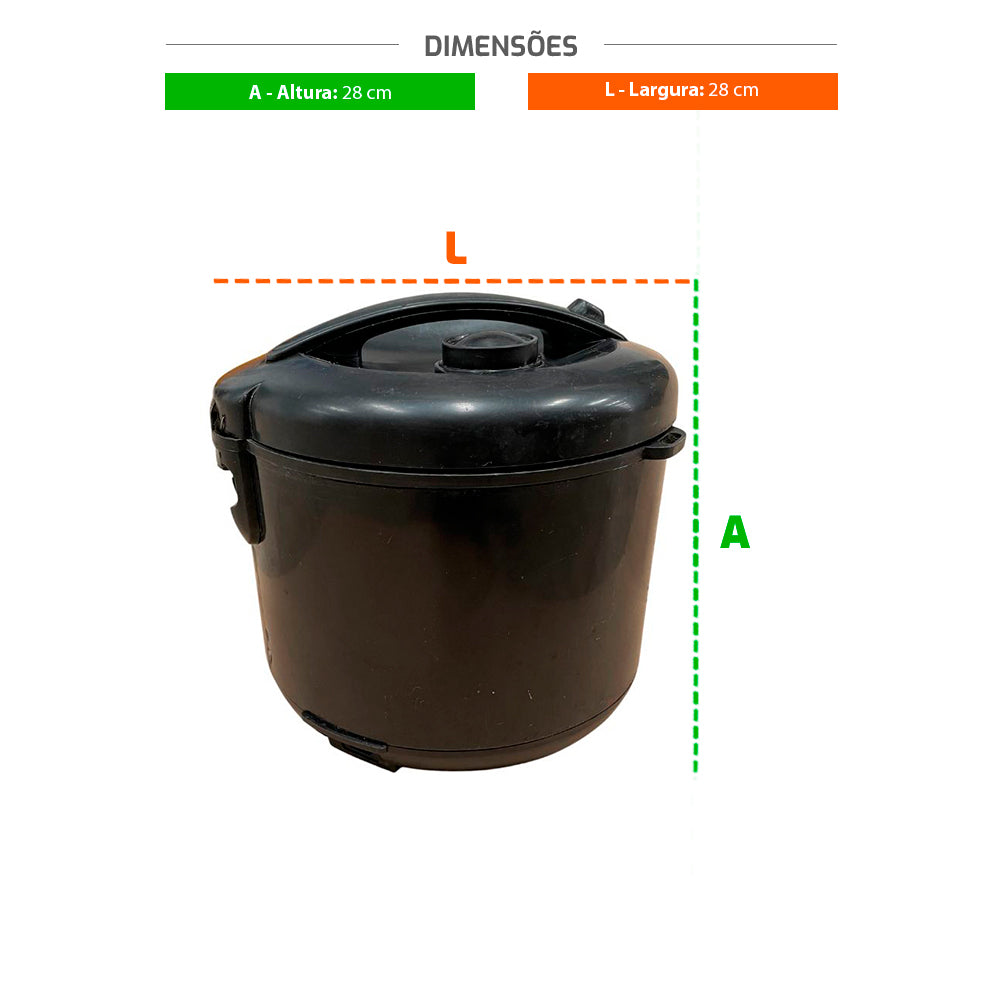 SEMINOVO - Panela Elétrica De Arroz 10 Xícaras Preta EPA10P 127V - EOS