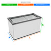 SEMINOVO - Freezer Horizontal Tampa de Vidro Congelados 318 Litros NF40 - Metalfrio 127V