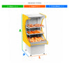 SEMINOVO - Balcão Expositor Vitrine Panorâmica Estufa 0,60M VPE600 Amarelo 220V - Refrimate