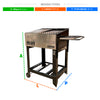 SEMINOVO - Churrasqueira Portátil Grelhado Char Broiler Parrilla Brazô Carvão/lenha VCB60 - Venâncio