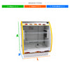 SEMINOVO - Balcão Expositor Refrigerados Confeitaria Serpentina 1,00m Com Digital 220V Amarelo - Chimafrio