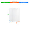 SEMINOVO - Frigobar Mini Refrigerador Doméstico Ice Compact 93l Efb101 220v Branco - Eos