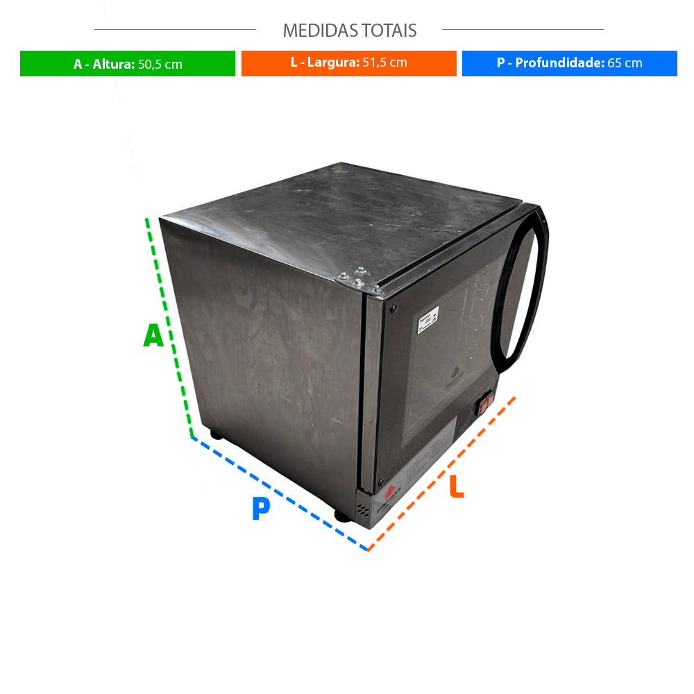 SEMINOVO - Forno Elétrico Fast Oven PRP-004 Plus Digital 127V Preto - Progás