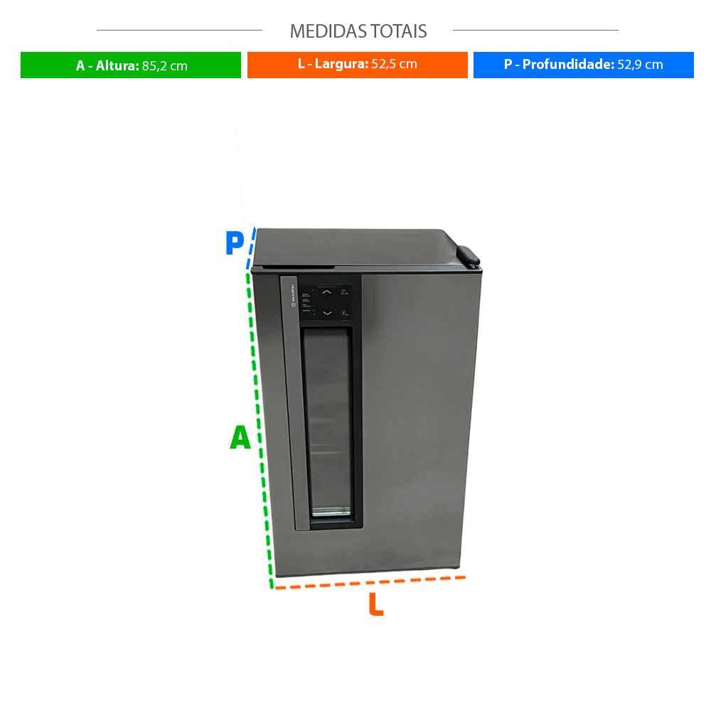 SEMINOVO - Cervejeira Beer Maxx One Inverter 98L Porta Inox Digital +2 a -6ºc VN12TPI 127V - Metalfrio