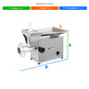 SEMINOVO - Moedor Picador Carne Boca 10 motor 1/2 HP MBI-10 Bivolt - Becker