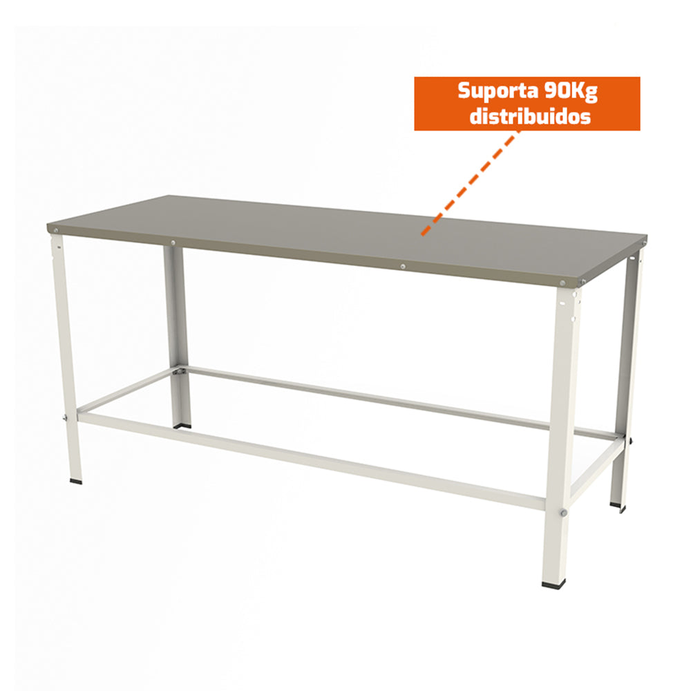 Mesa Bancada Apoio MBR-018 Braesi grande e robusta para cozinhas de alta demanda