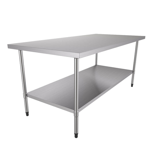 Mesa Bancada Apoio Bai 1400/700 Metalcubas em aço inox para cozinhas profissionais e amadoras