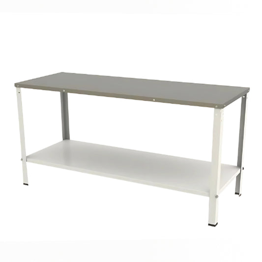 Mesa Bancada Apoio M-190 Braesi com tampo inox 430 escovado para cozinhas profissionais e amadoras