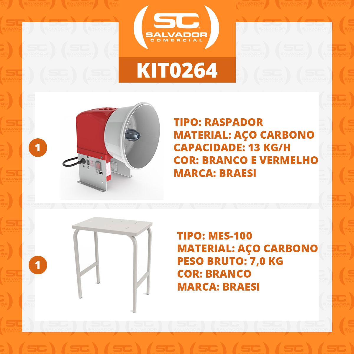 Mesa MES-100 suporte em aço com pintura epóxi da Salvador Comercial