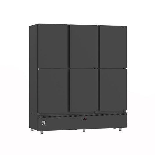 Mini câmara resfriada Refrimate 6 portas preta 1152L