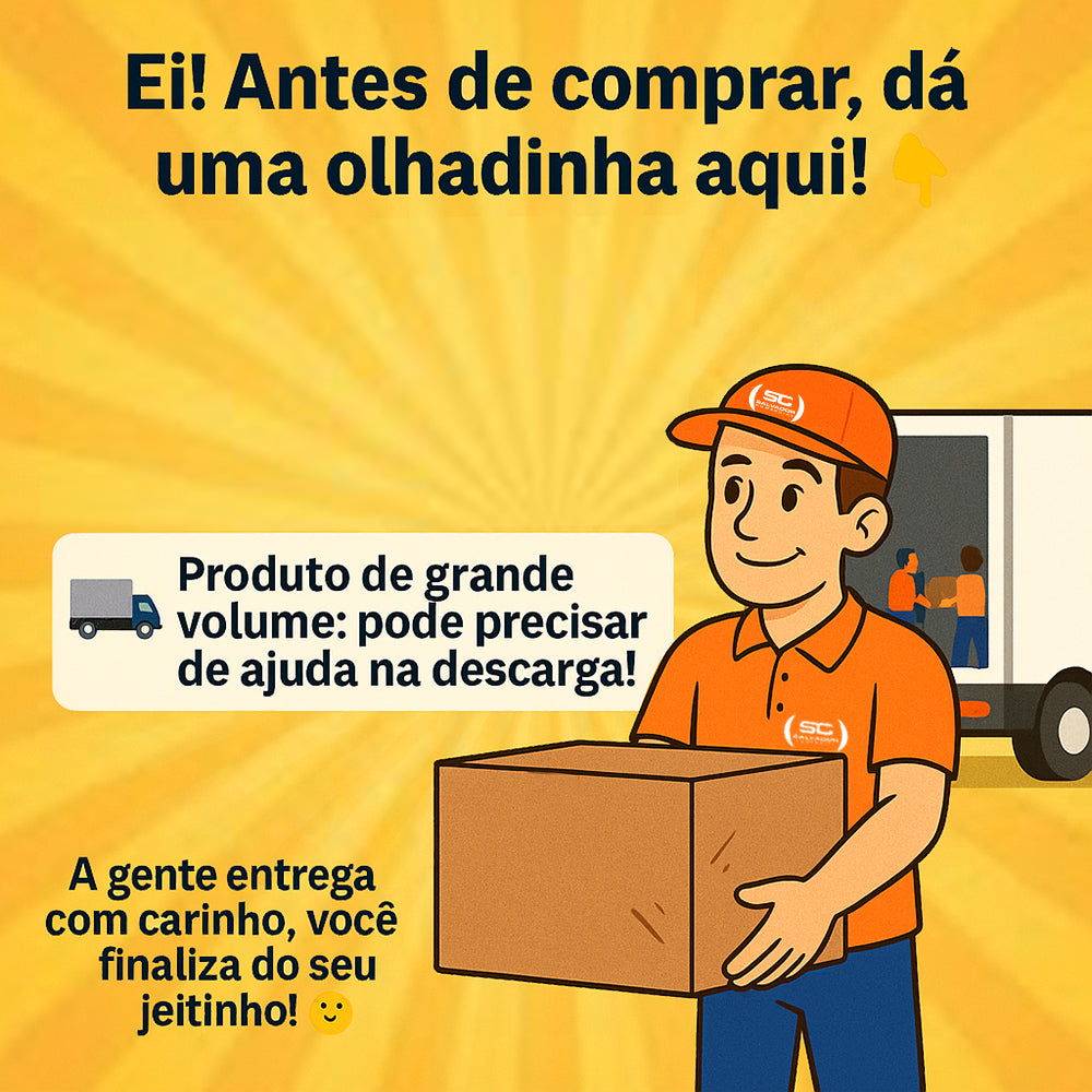 Aviso: montagem da chapa grill char broiler Venâncio PCG045G é por conta do comprador, verifique o manual
