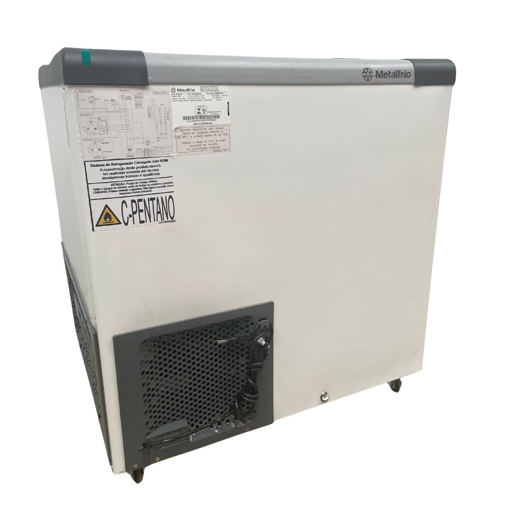 SEMINOVO - Freezer Horizontal Tampa de Vidro 144l NF20 220V - Metalfrio