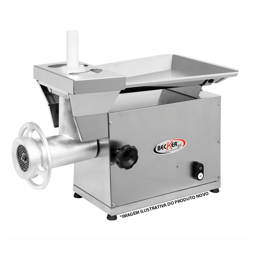 SEMINOVO - Moedor Picador Carne Boca 10 motor 1/2 HP MBI-10 Bivolt - Becker