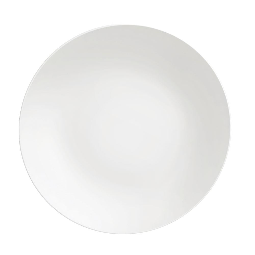 Conjunto de Pratos Raso Leonora 12 Peças em Porcelana Branca 25 cm - Tramontina 96010204