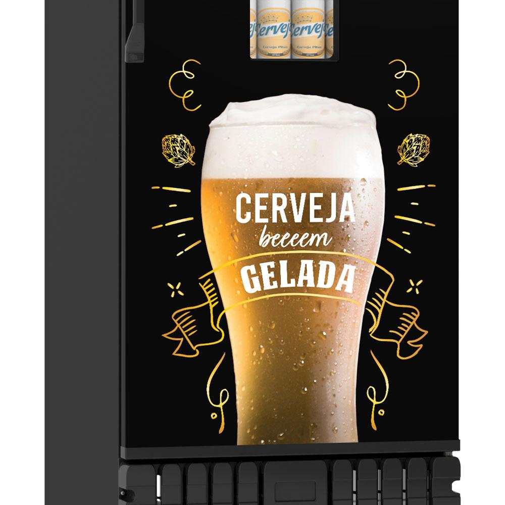 Cervejeira Adesivada 570L Porta Com Visor -7,5°C a 2ºC VCCE570PJ 220V - Refrimate