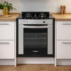 Fogão de Embutir 4 Bocas Gaudi Prisma Vitreo BL Inox Gás GLP Forno GDPMV450 - Venax 25373