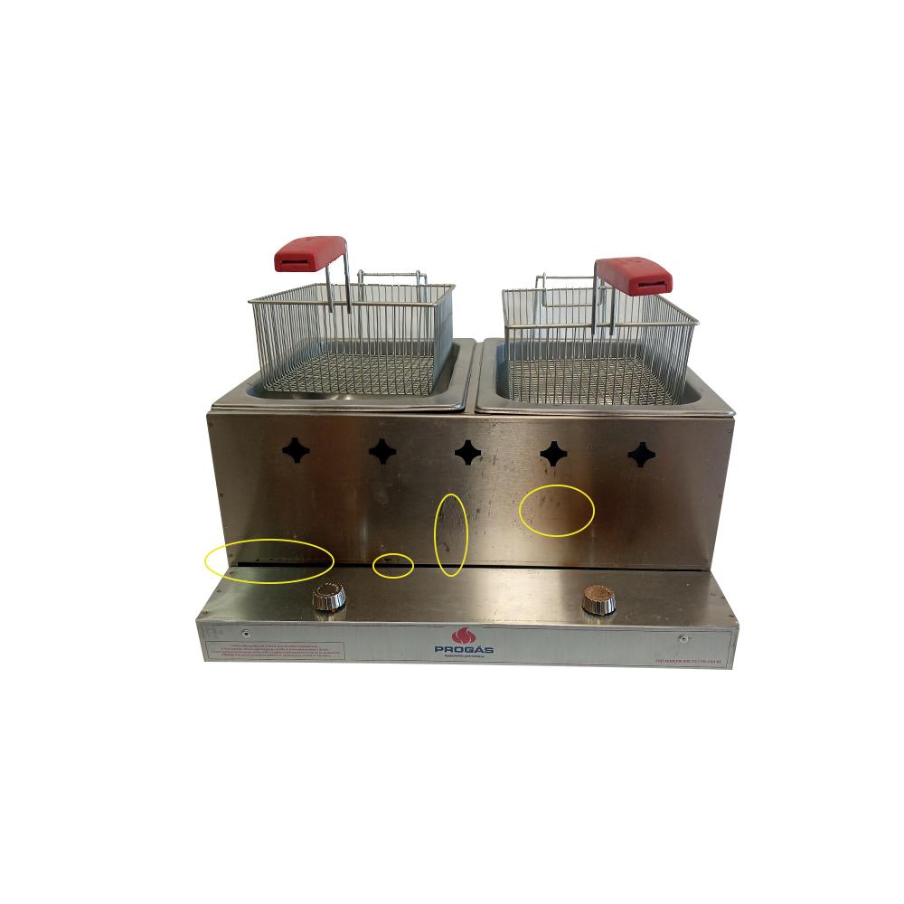 Semi - Fritador Retangular 2 Cestos Gas A. P. Pr-20g - Progas