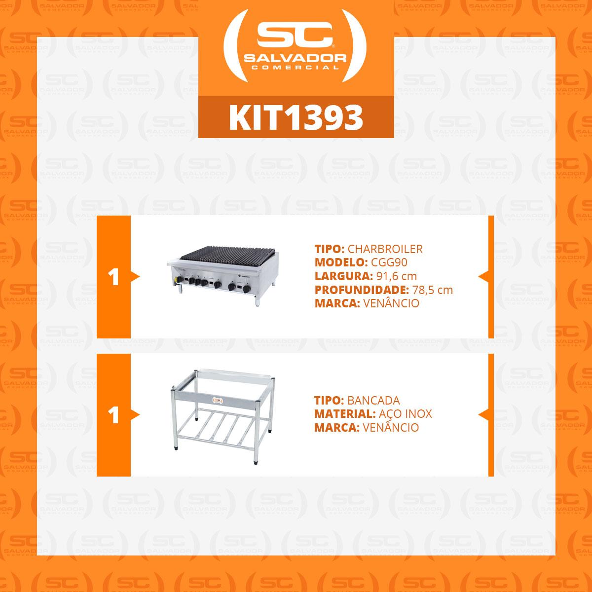 Chapa Charbroiler Americana Profissional Grill Churrasqueira 90cm Gás Inox Com Pé Cggp90 - Venâncio